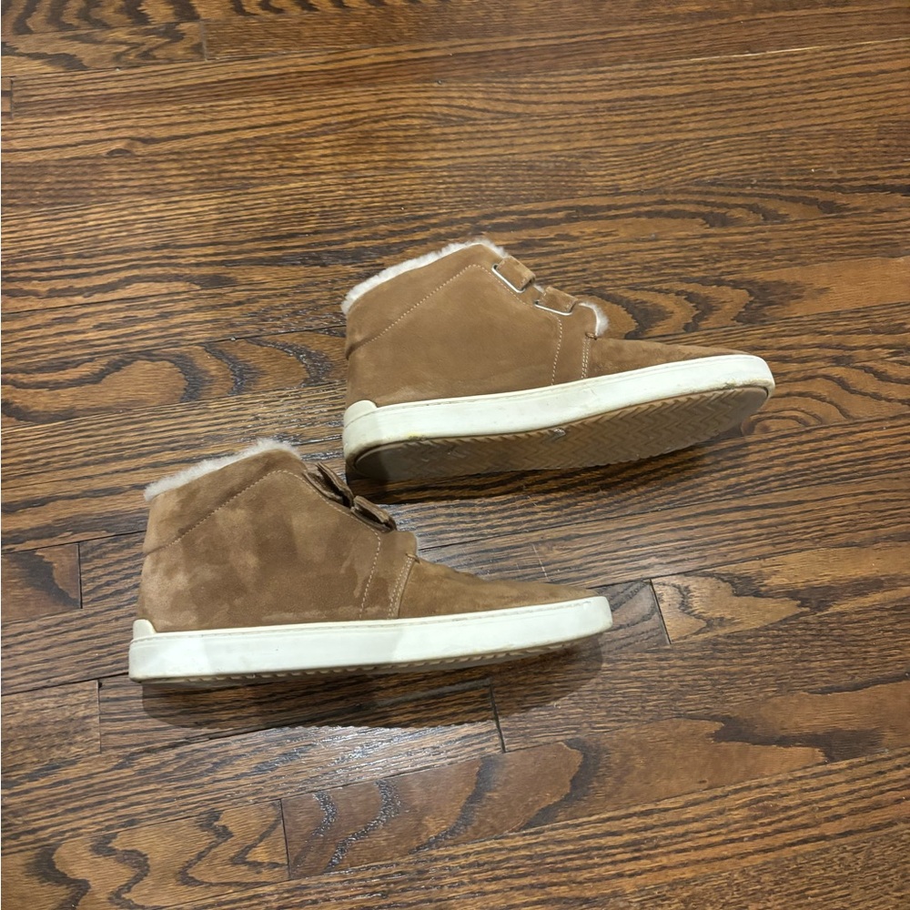 Rag & Bone Kent Suede Velcro shearling lined Sneakers - Picture 5 of 5